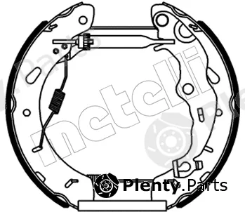 Metelli 51-0555 — Brake Shoe Set Kit premounted
