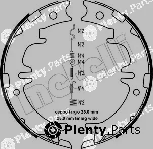 Metelli 53-0439K — Brake Shoe Set, parking brake