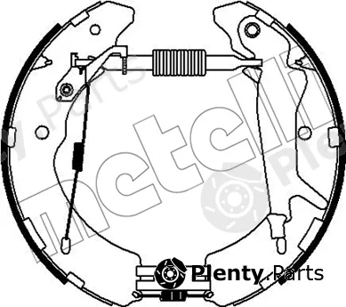 Metelli 51-0528 — Brake Shoe Set Kit premounted