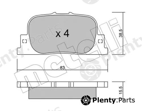 Metelli 22-0752-0 — Brake Pad Set, disc brake
