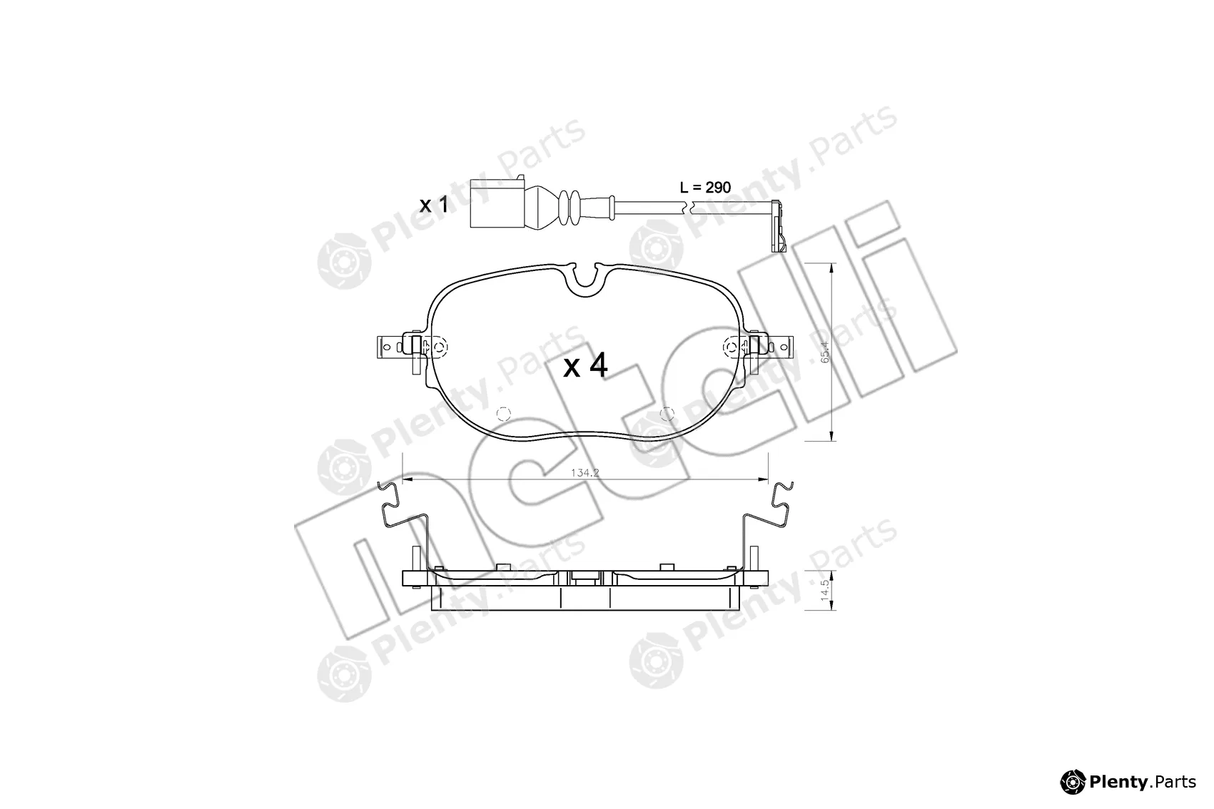 Metelli 22-1318-0 — Brake Pad Set, disc brake