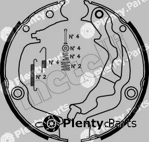Metelli 53-0187K — Brake Shoe Set, parking brake