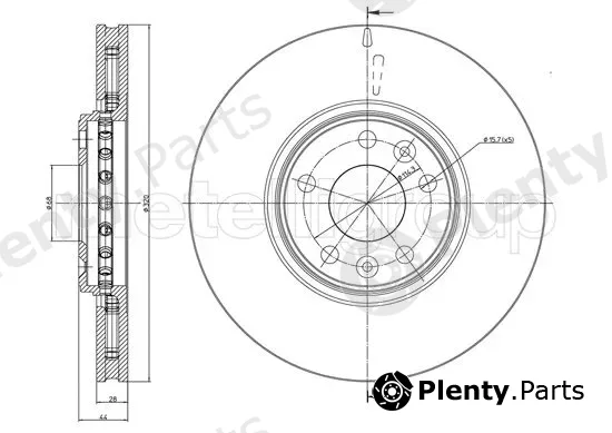 Metelli 23-1334C — Brake Disc
