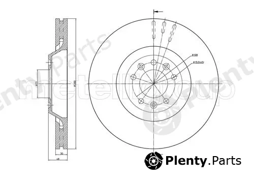 Metelli 23-0793C — Brake Disc