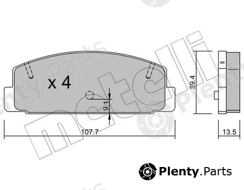 Metelli 22-0302-1 — Brake Pad Set, disc brake