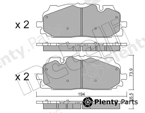 Metelli 22-1128-0 — Brake Pad Set, disc brake