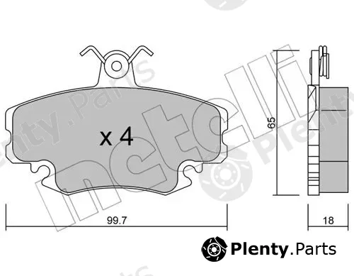 Metelli 22-0120-0 — Brake Pad Set, disc brake