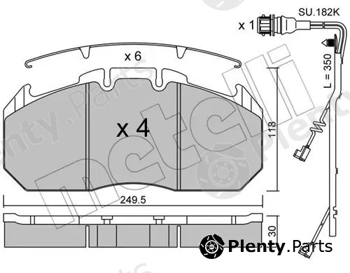 Metelli 22-0587-0K — Brake Pad Set, disc brake