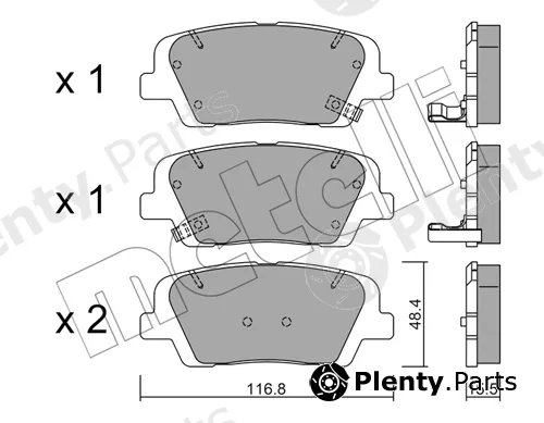 Metelli 22-0901-0 — Brake Pad Set, disc brake