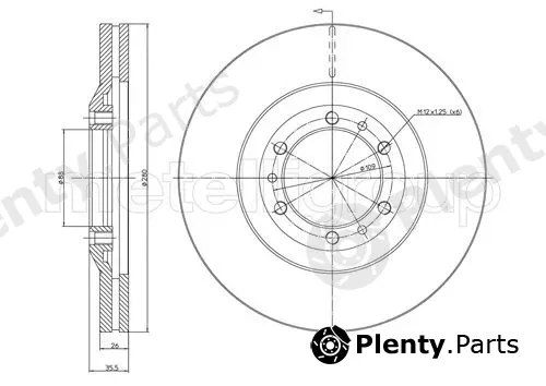 Metelli 23-0452 — Brake Disc