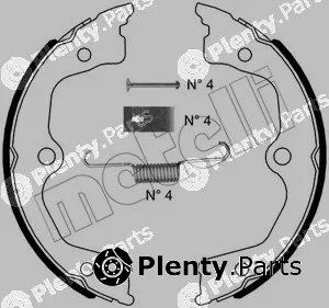 Metelli 53-0495K — Brake Shoe Set, parking brake