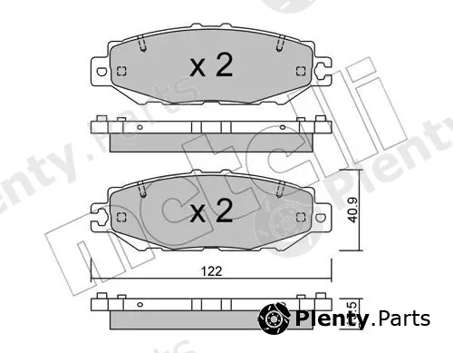 Metelli 22-0759-1 — Brake Pad Set, disc brake