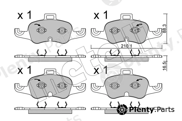 Metelli 22-1127-1 — Brake Pad Set, disc brake