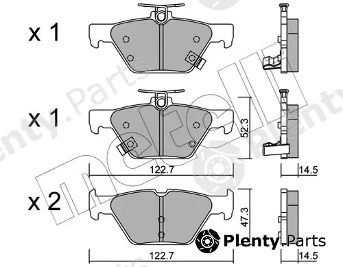 Metelli 22-1087-0 — Brake Pad Set, disc brake