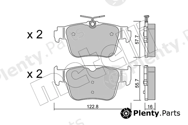 Metelli 22-1317-0 — Brake Pad Set, disc brake