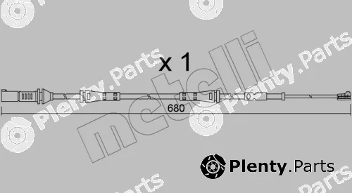 Metelli SU.369 — Warning Contact, brake pad wear