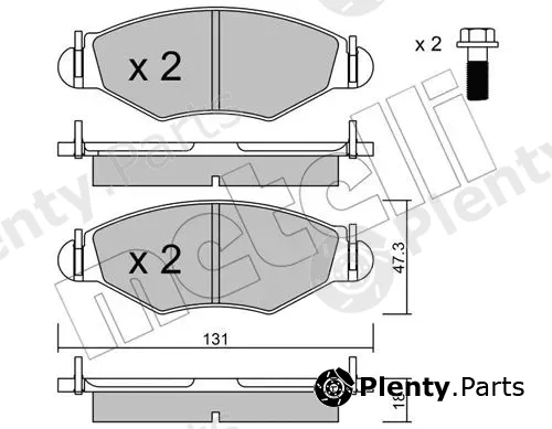Metelli 22-0254-1 — Brake Pad Set, disc brake