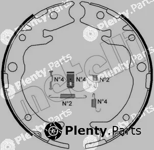 Metelli 53-0159K — Brake Shoe Set, parking brake
