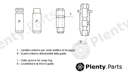 Metelli 01-2596 — Valve Guide Standard