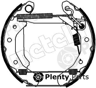 Metelli 51-0185 — Brake Shoe Set Kit premounted