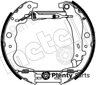Metelli 51-0340 — Brake Shoe Set Kit premounted