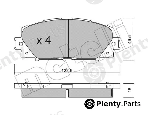 Metelli 22-0745-1 — Brake Pad Set, disc brake