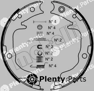Metelli 53-0362K — Brake Shoe Set, parking brake