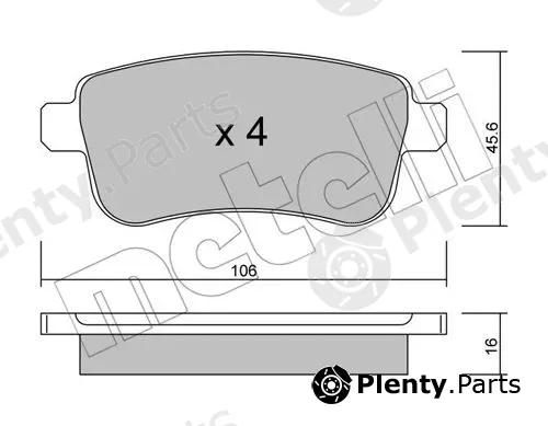 Metelli 22-0818-0 — Brake Pad Set, disc brake