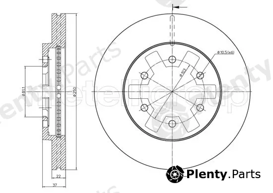 Metelli 23-1616 — Brake Disc