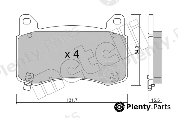 Metelli 22-1333-0 — Brake Pad Set, disc brake