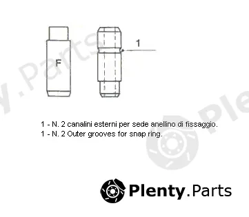 Metelli 01-2547 — Valve Guide Standard
