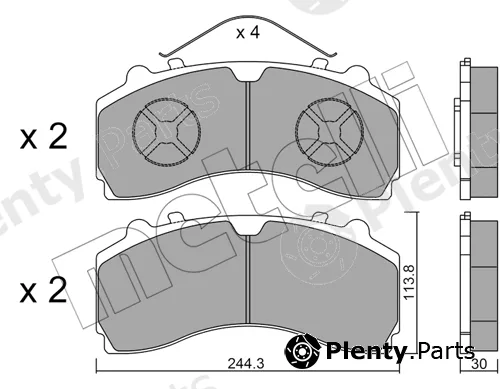 Metelli 22-0934-0 — Brake Pad Set, disc brake