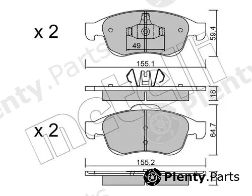 Metelli 22-0817-0 — Brake Pad Set, disc brake