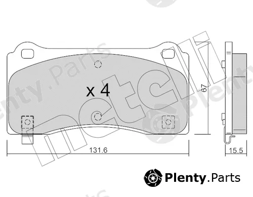 Metelli 22-1277-0 — Brake Pad Set, disc brake