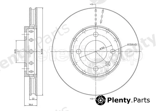 Metelli 23-1371C — Brake Disc