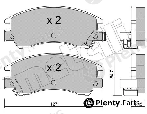 Metelli 22-0241-0 — Brake Pad Set, disc brake