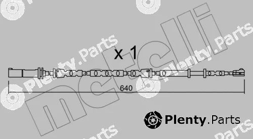 Metelli SU.312 — Warning Contact, brake pad wear
