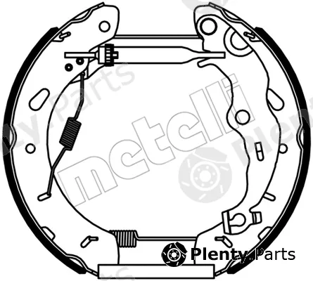 Metelli 51-0536 — Brake Shoe Set Kit premounted