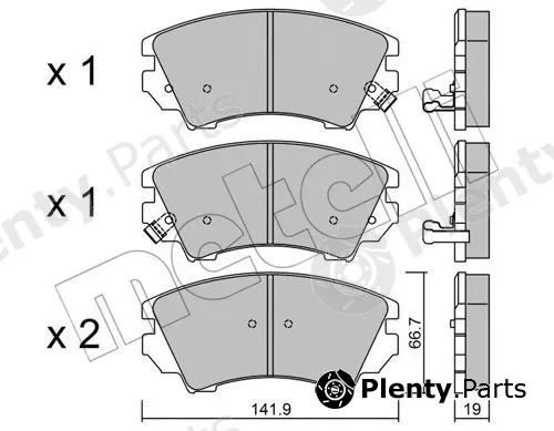 Metelli 22-0842-0 — Brake Pad Set, disc brake