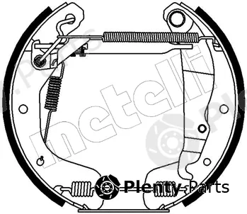 Metelli 51-0079 — Brake Shoe Set Kit premounted