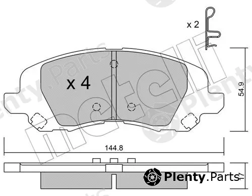 Metelli 22-0861-0 — Brake Pad Set, disc brake