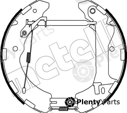 Metelli 51-0494 — Brake Shoe Set Kit premounted