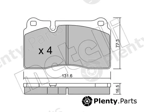Metelli 22-0659-0 — Brake Pad Set, disc brake