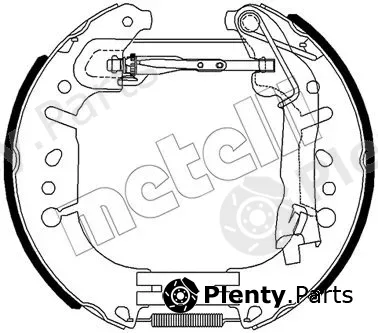 Metelli 51-0490 — Brake Shoe Set Kit premounted