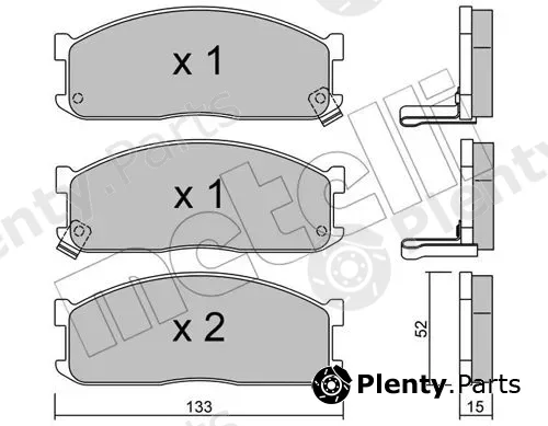 Metelli 22-0232-1 — Brake Pad Set, disc brake