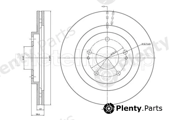 Metelli 23-1099 — Brake Disc