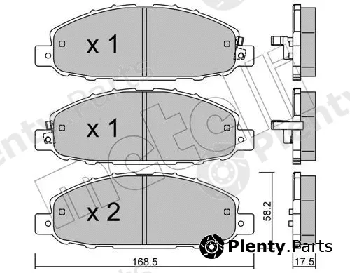 Metelli 22-0904-0 — Brake Pad Set, disc brake