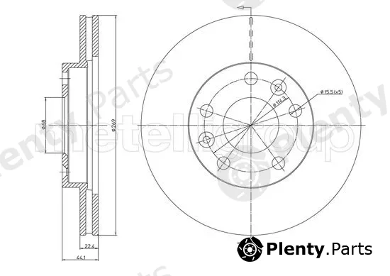 Metelli 23-1288C — Brake Disc