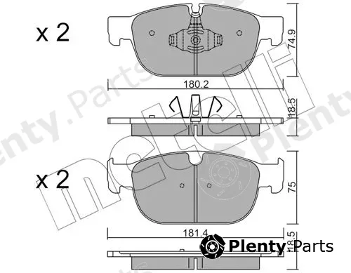 Metelli 22-1120-0 — Brake Pad Set, disc brake