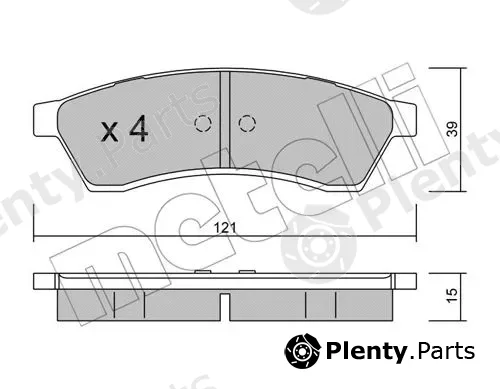 Metelli 22-0510-0 — Brake Pad Set, disc brake